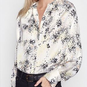Equipment Causette Silk Blouse Size Large